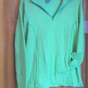 Eddie Bauer pull over 1/2 zip knit top